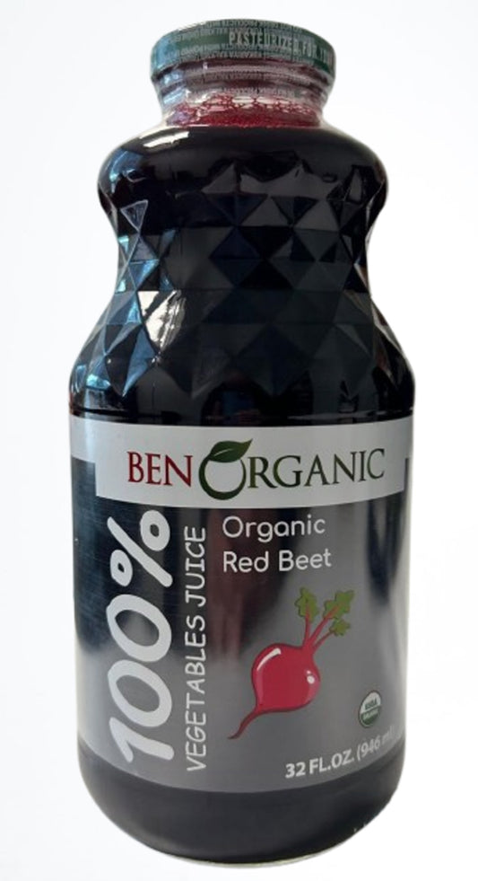 BEN ORGANIC RED BEET JUICE 32 FL.OZ. X 6pcs - BO607
