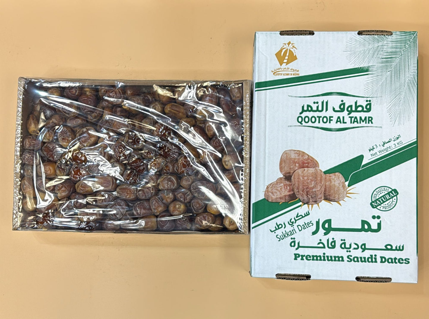 Sukkari Rutab Dates (KSA-Hurma) 6.61 lb (3 kg) x 4 pcs