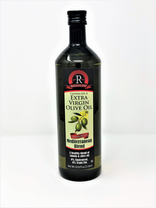 ROSOLINI EVOO+CANOLA BLEND OIL || 34 fl oz(1000ml) X 12 || BLEND 1 LITER CANOLA ||* - ROSB01