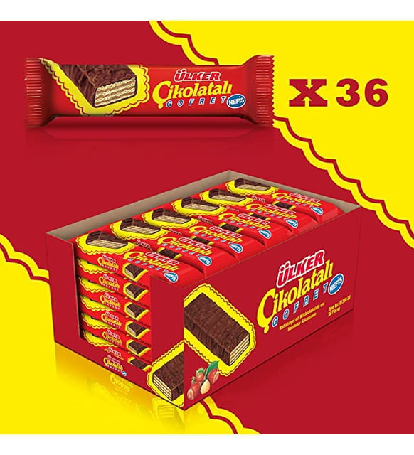 ULKER A3 Chocolate Wafer 36g  1cs/36pc/6bx 216pcs