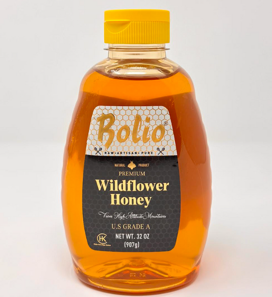 BOLIO BLOSSOM HONEY in SQZ BOTTLE 907 GR (2 LBS) X 12pcs - CAP06