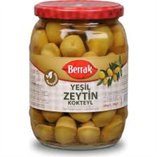 BERRAK Kokteyl Green Olives 720 ml Glass - 1cs/12pcs