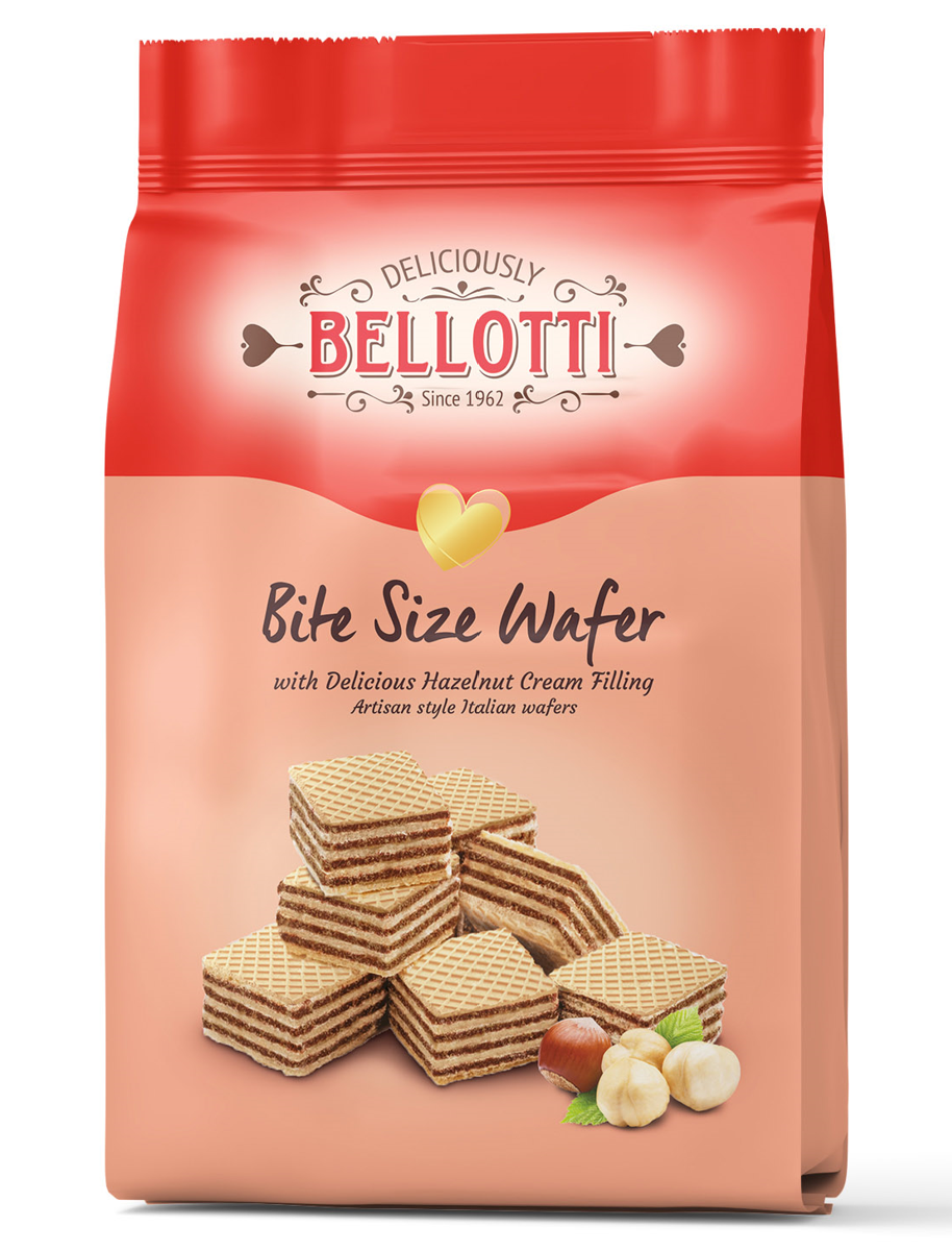 BELLOTTI WAFERS WITH HAZELNUT FLAVOURED CREAM 150GR x 12pcs - BIF10