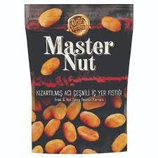 MASTER NUT Fried & Hot Spicy Peanut Kernels/Kƒ±zartƒ±lmƒ±≈ü ƒ∞√ß Yer Fƒ±stƒ±ƒüƒ± Acili 150g 1cs/12pcs