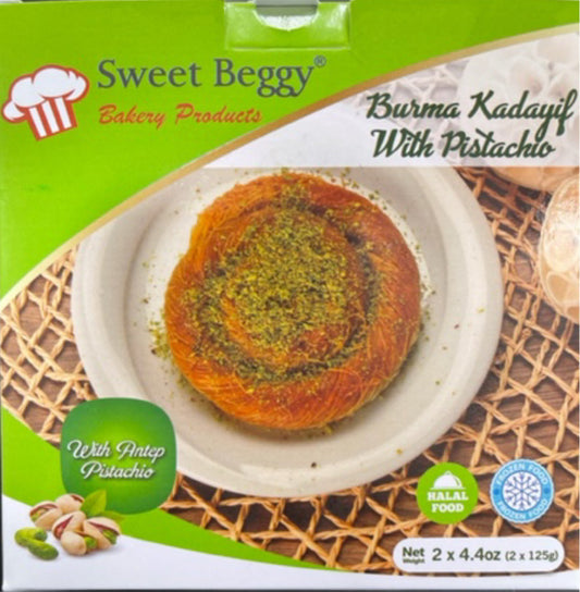 SB04 Sweet Beggy Burma Kadayif Kunefe With Pistachio 2 packs 1cs/18pcs