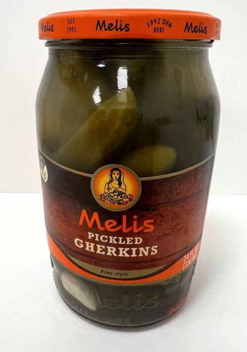 K- MELIS PICKLED GHERKINS FINE STYLE 720ML X 12/CS - MLS719