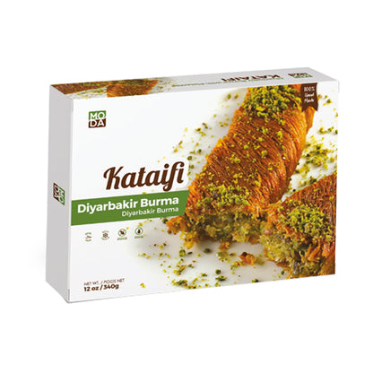 Moda Kataifi, Diyarbakir Burma with Pistachio, Gift Pack, 4pcs, 12 oz (340g) x 16pack - 680634