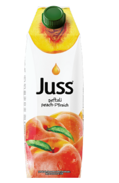JUSS PEACH NECTAR 33.8 OZ (1000ML) X 12PCS (TETRA PACK) - JUS10