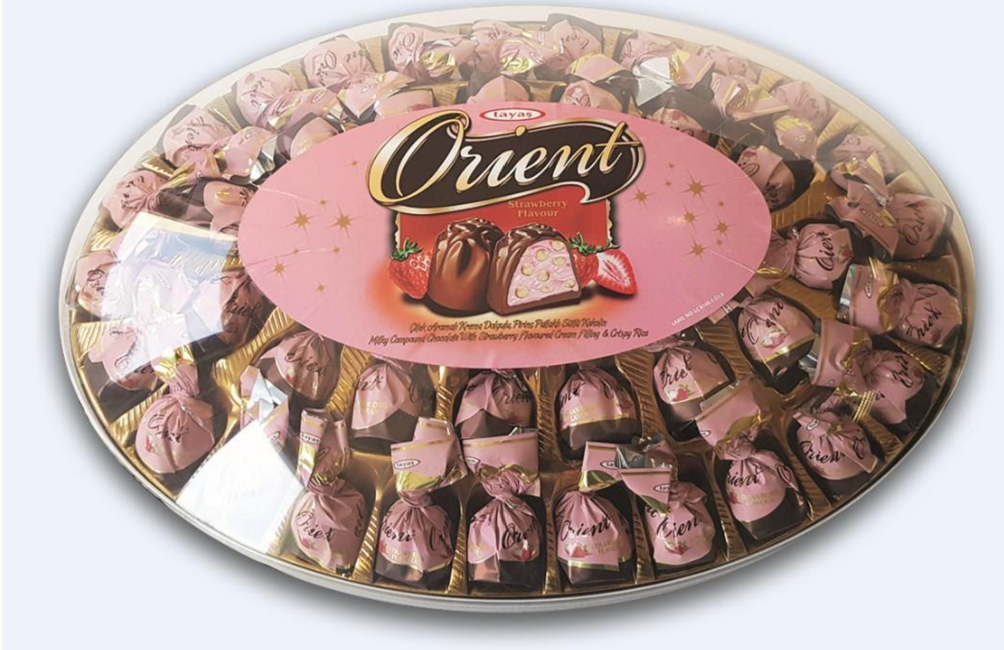Bonart Chocolate Orient Truffle Elips (Strawberry) 17.1oz (485gr) X 6pcs - BNT05