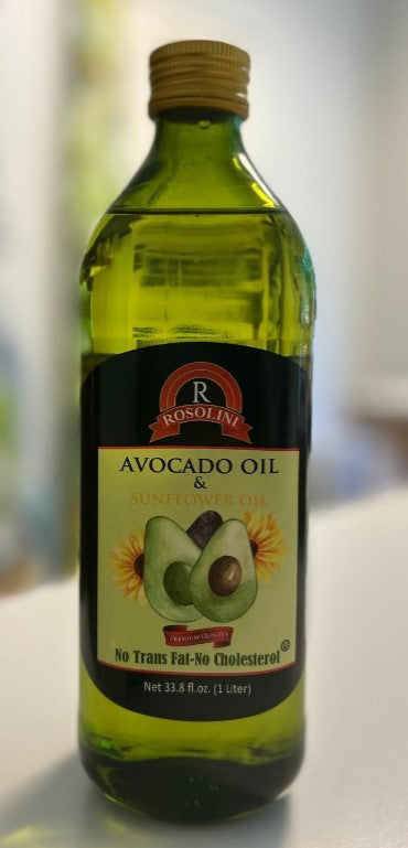 ROSOLINI AVOCADO OIL BLEND || 34 fl oz (1000ml) x 12pcs || GLASS BOTTLE - ROSAV1000
