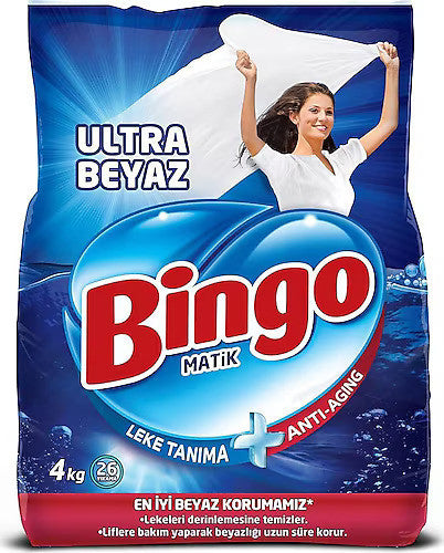B1 BINGO Matik Eco Ultra White Powder Detergent 3kg 1cs/6pcs