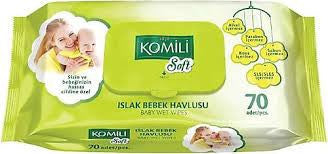 KOMILI Baby Wipes Soft - Islak Mendil 70pc 1cs/32pcs
