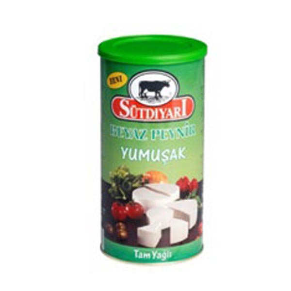 Sut Diyari Soft White Cheese (Danish Yumusak), White, Feta, 1.76lbs (800g) x 6tin - SD02