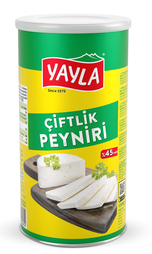 YAYLA WHITE CHEESE 28.2 OZ (800g)  %45 FAT X 6PCS - YAY02