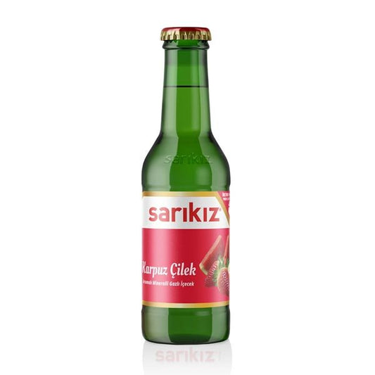 Sarikiz, Karpuz-Cilek Soda (Watermelon-Strawberry Sparkling Water), 200ml x 24 - SK14