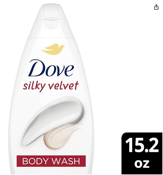 DOVE BODY WASH 15.2OZ (450 ML) SILKY VELVET X 12PCS - 450DBWSV