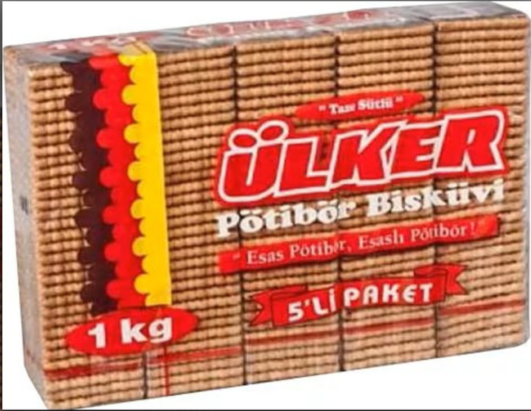 ULKER A1 Petibor Tea Biscuit 1000g X 5pcs