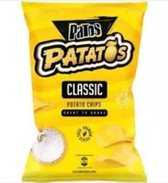 PATOS Original Potatoes Chips Ince Classic 100g 1cs/21pcs