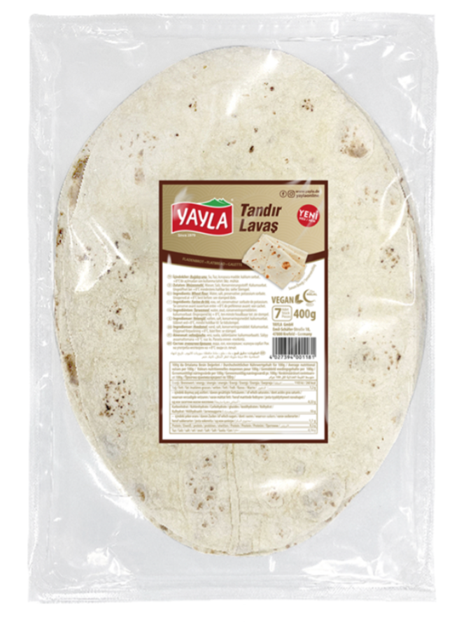 YAYLA TANDIR FLATBREAD 400GRX16 (7 PCS IN A BAG)