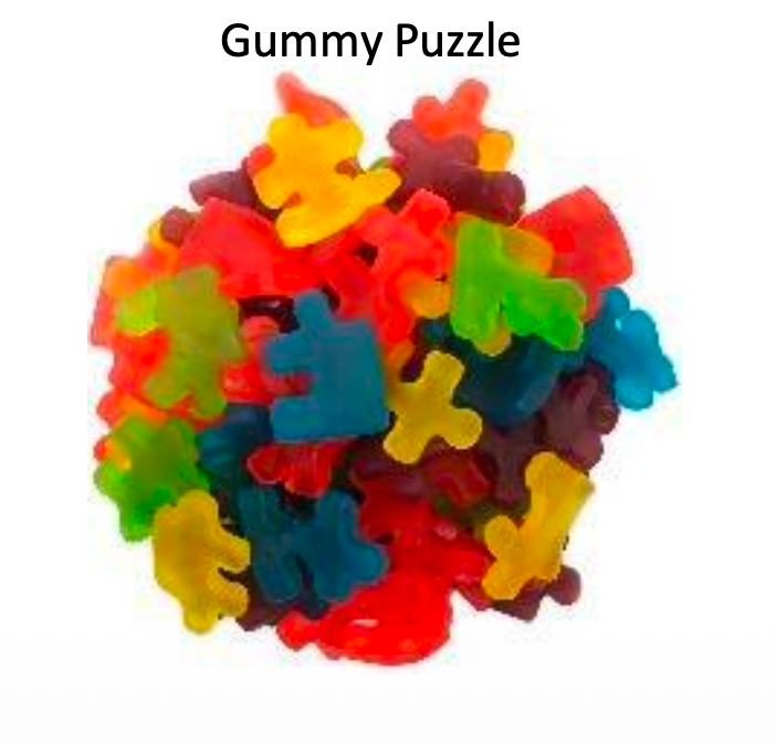YAY FUN Bulk Gummy Puzzle  5lbs. X 4Pcs