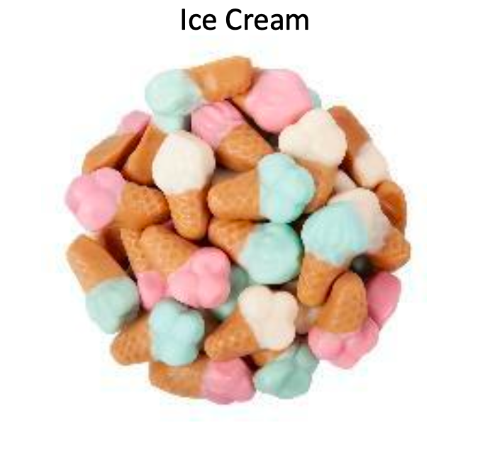 YAY FUN Bulk Gummy Ice Cream  5lbs. X 4Pcs