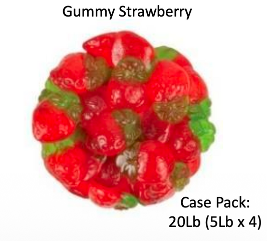 YAY FUN Bulk Gummy Strawberry  5lbs. X 4Pcs