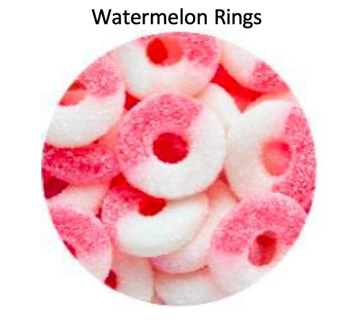 YAY FUN Bulk Gummy Watermelon Rings 5lbs. X 4Pcs