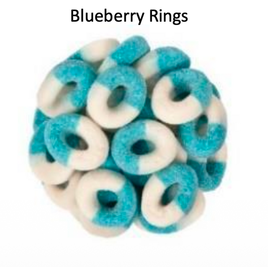 YAY FUN Bulk Gummy Blueberry Rings   5lbs. X 4Pcs