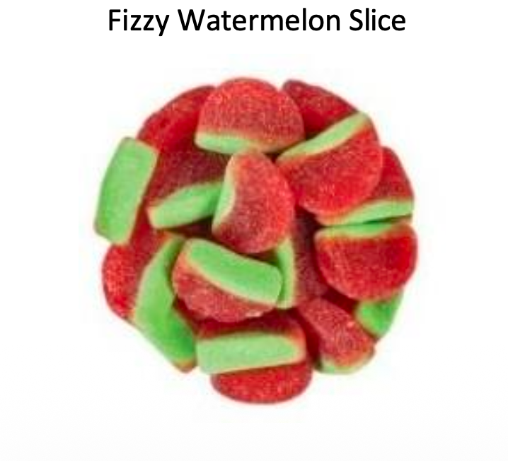 YAY FUN Bulk Gummy Fizzy Watermelon Slice  5lbs. X 4Pcs
