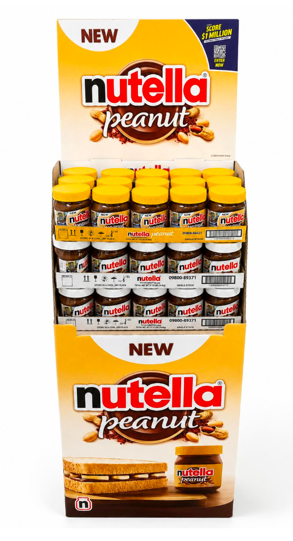 Nutella Jar Peanut Shipper - 13 oz X 45