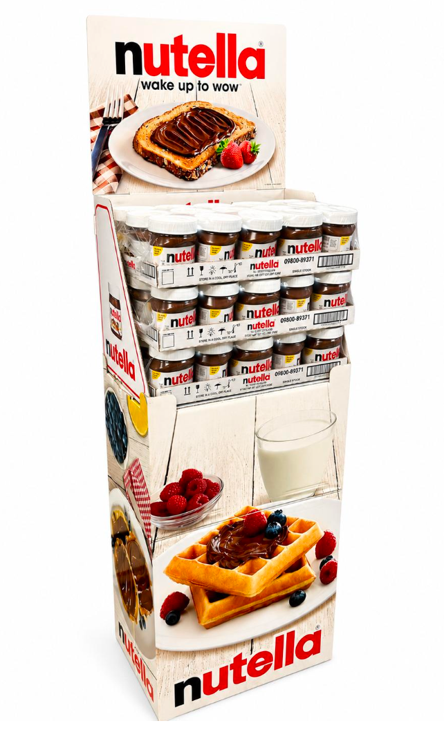 Nutella Jar Spread Floor Stand  - 13 oz X 60