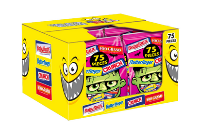 Assorted Chocolate Halloween Pack 75 Pieces 29.4 Oz. x 6 Pcs.