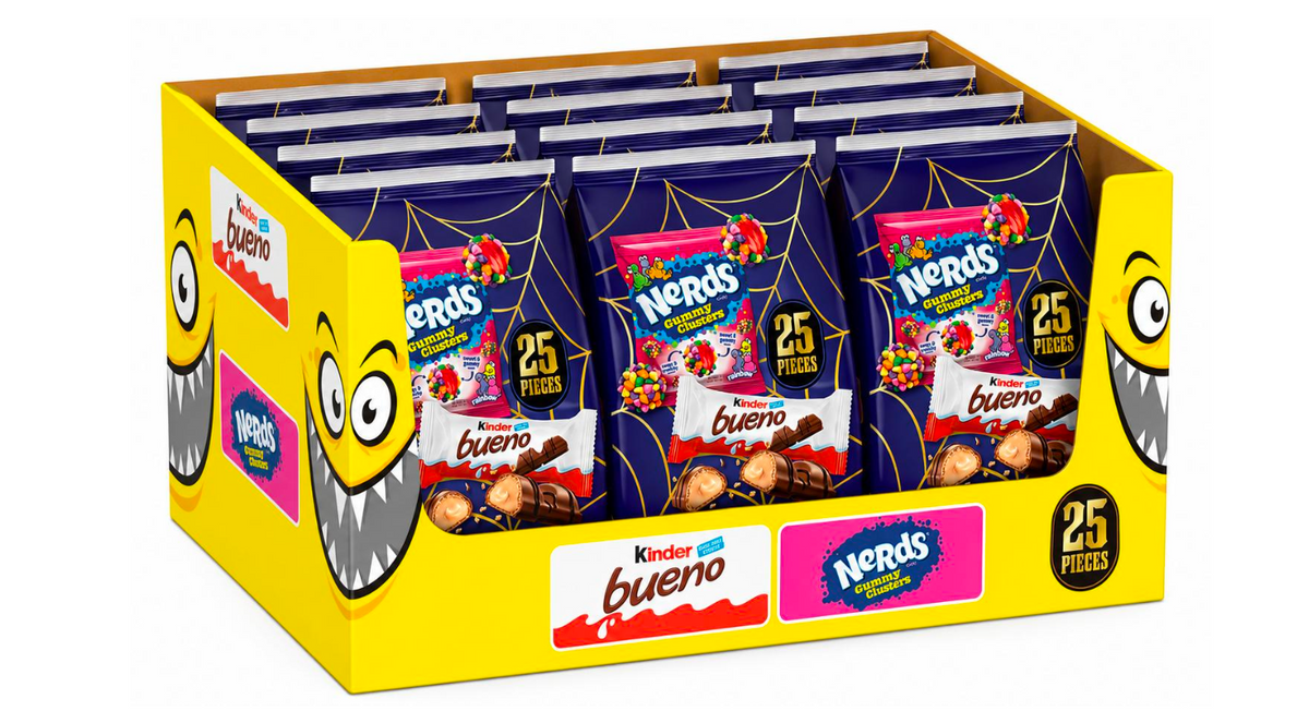 Nerds – Bueno Halloween Pack 25 Pcs. (10.6 Oz.) x 6 Pcs.