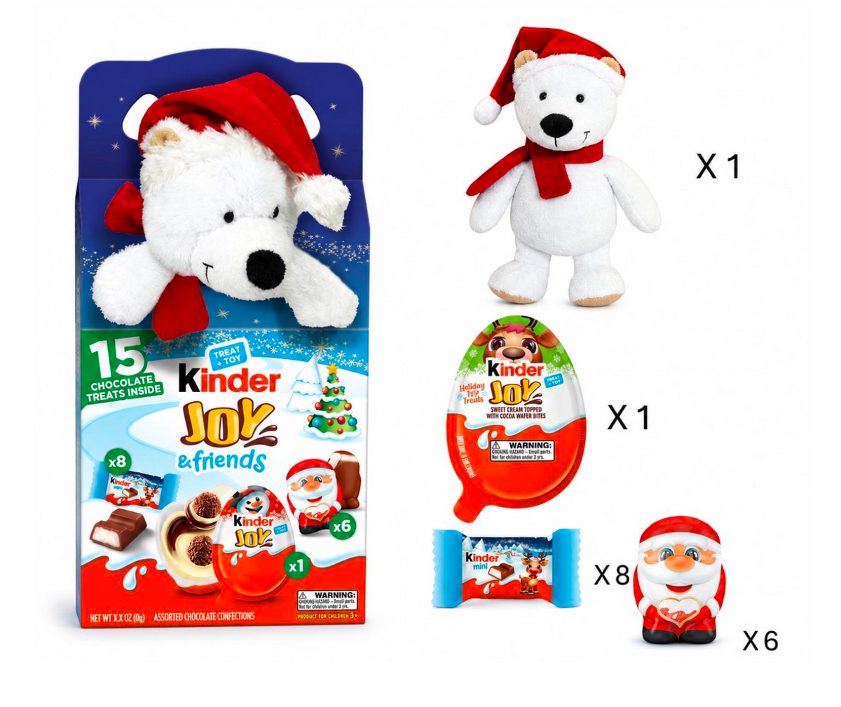 Kinder Joy & Friends Polar Bear Plush x 6 Pcs.