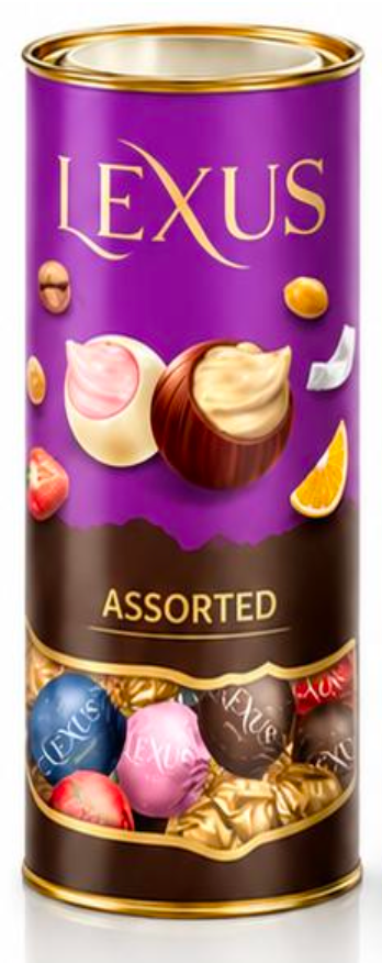 Lexus Milky Compound Chocolate Cylinder ASSORTED - 14.11 oz  X 12