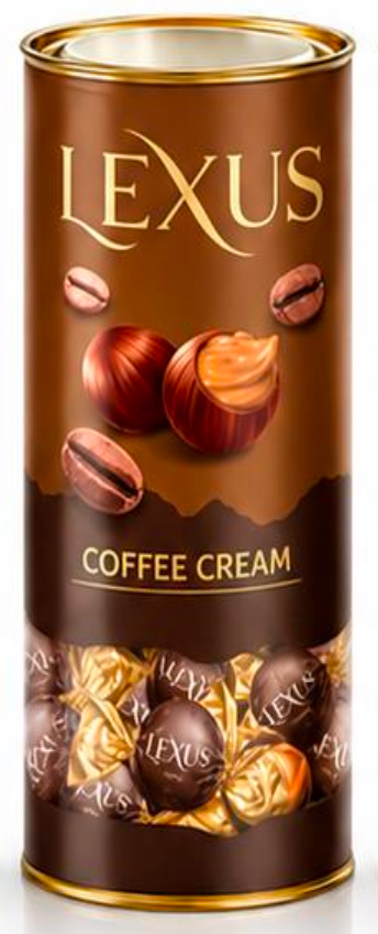 Lexus Milky Compound Chocolate Cylinder COFFEE - 14.11 oz  X 12