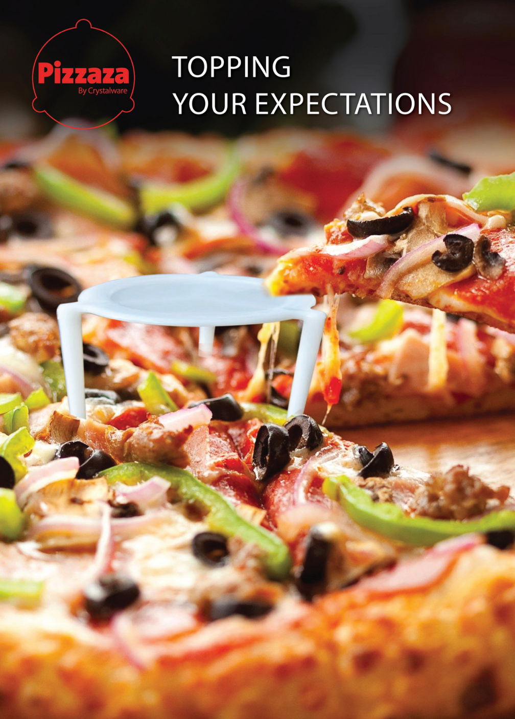 Pizza Toppers White Plastic - Size 1.5" - 1000/cs
