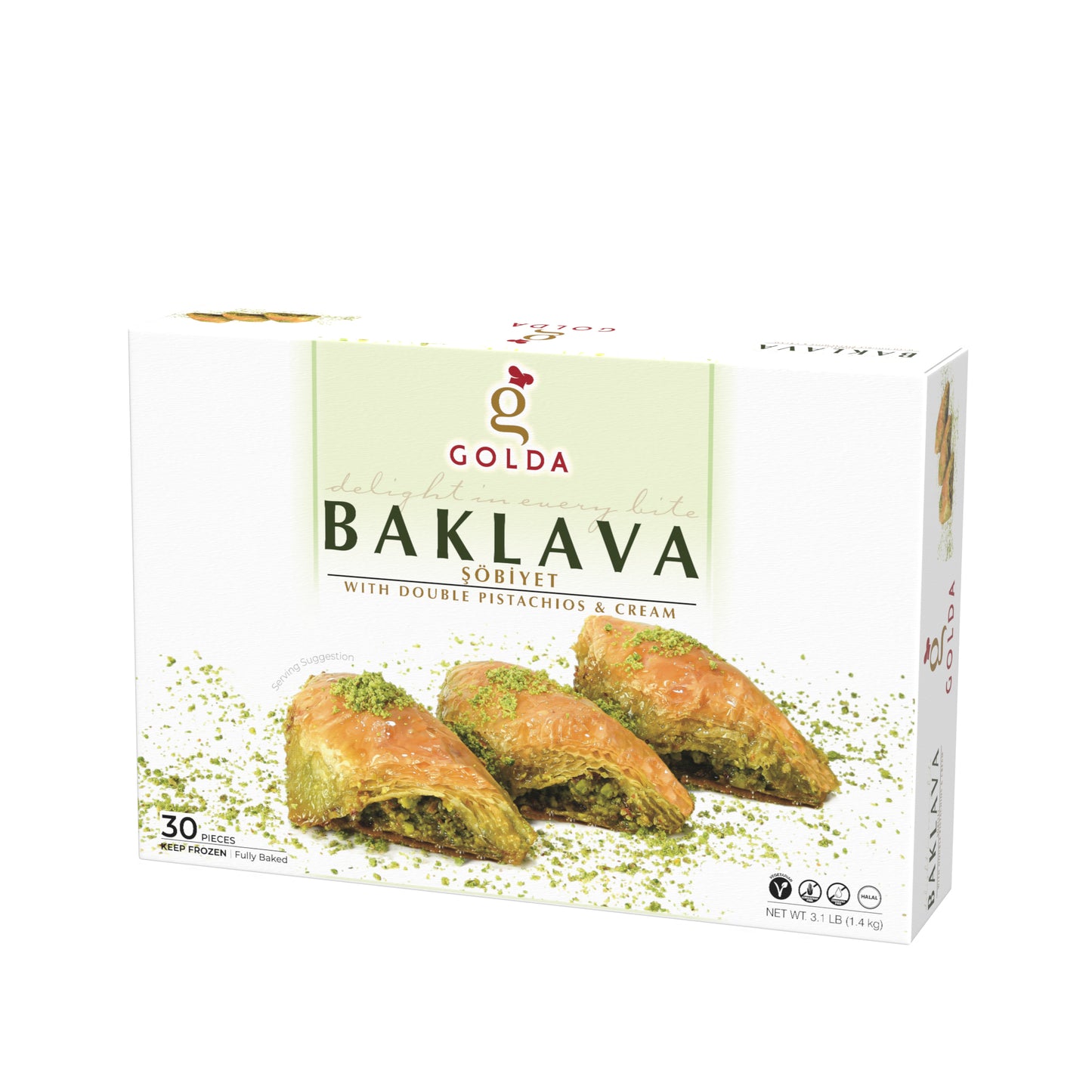 Golda Shobiyet Baklava 3.1 lb, 6pack - DSG10