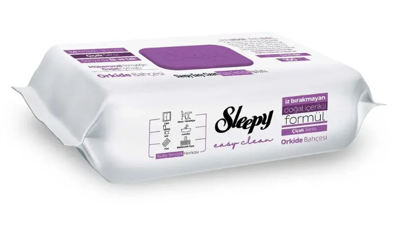 Sleepy Easy Clean Orchid Garden Wet Wipes 80 ct x 8 pcs - ESLEP05