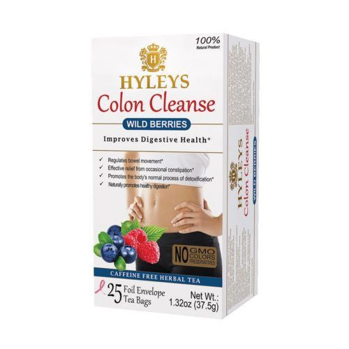 HYLEYS COLON CLEANSE WILD BERRIES 1.32oz X 25pc X 12/CS - HY38