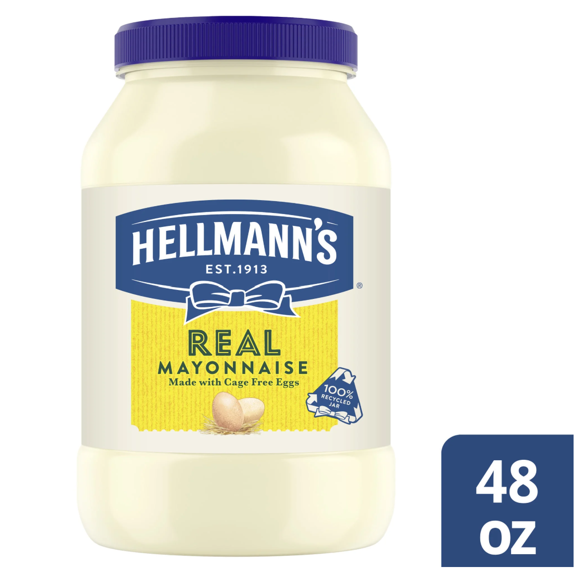 Hellmann's Real Mayonnaise 48 fl oz (1.42L) x 8 pcs - HM48