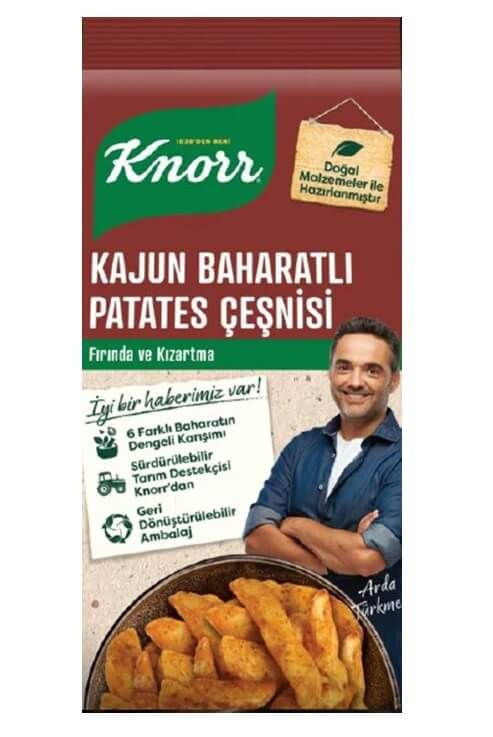 V1 Knorr Cajun Potato Seasoning  / Kajun Patates Cesni 60G 1Cs/14Pcs