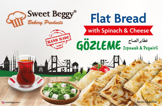 SB03 Sweet Beggy Flat Bread - Gozleme With Spinach Cheese 320g1cs/12pcs