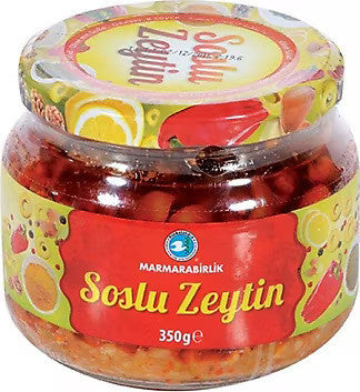 M1 MARMARABIRLIK Special Sausage Olive / Ozel Soslu Zeytin 350g 1cs/12pcs