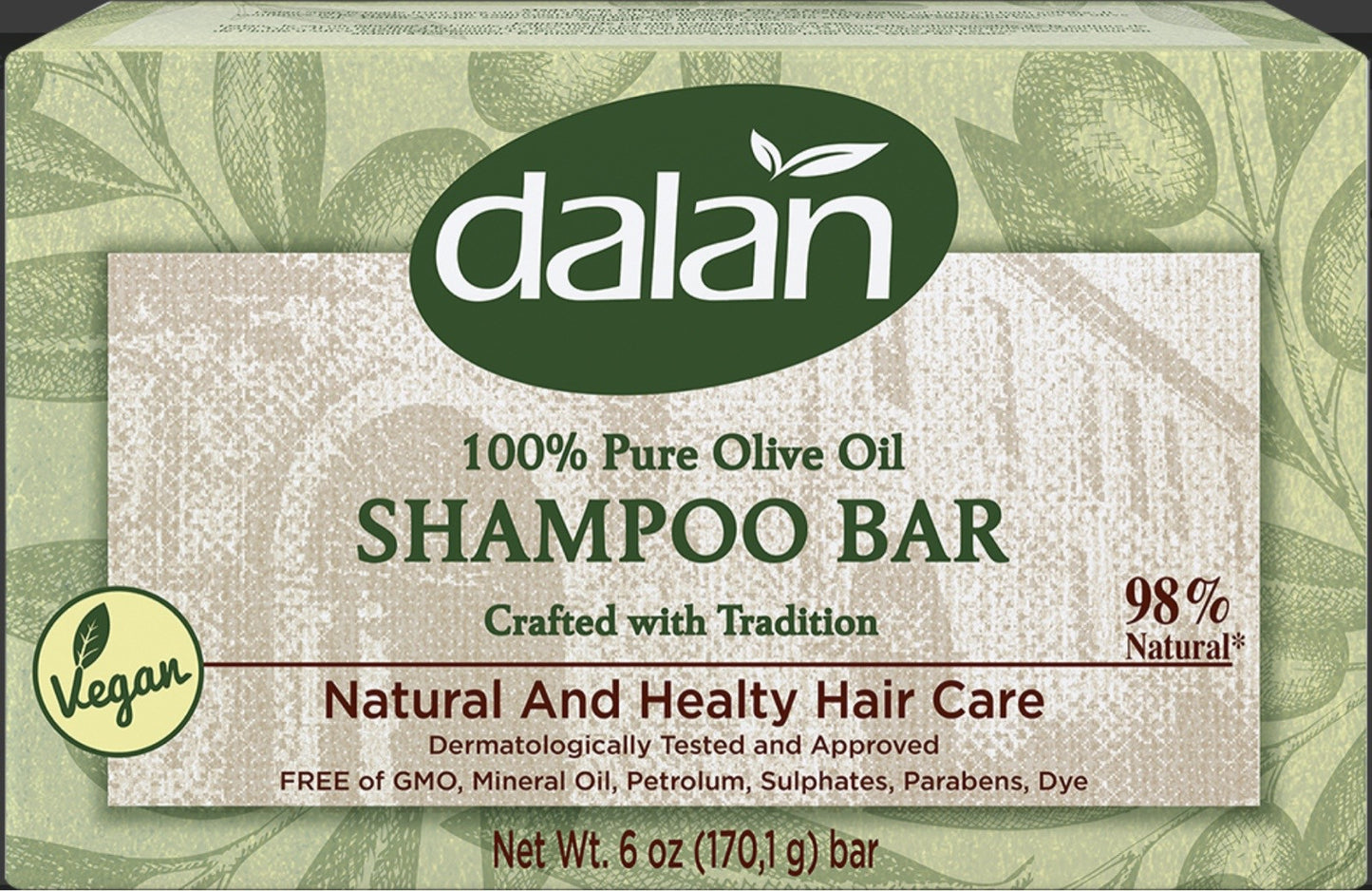 Dalan Antique Shampoo Bar Soap 170gr x 12 x 3/cs - DN17012