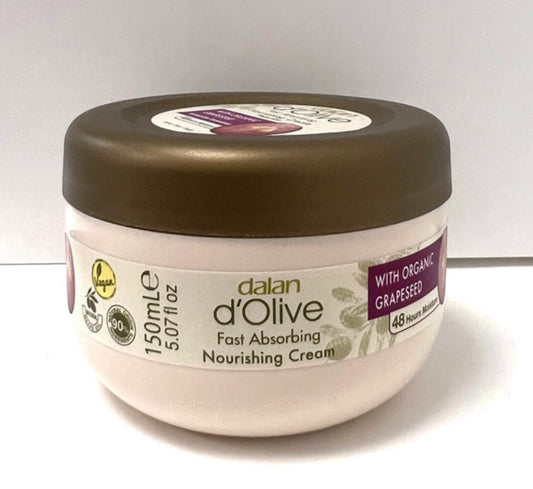 D'Olive Grapeseed Oil Cream in Jar 150ml X 24/CS - DO90210