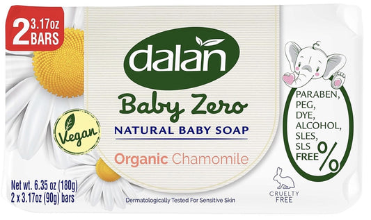 Dalan Baby Zero Organic Chamomile Bar Soap (2 x 90g) x 24 - DBZ02