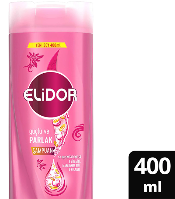 ELIDOR SHAMPOO 400ML (13.5oz - Strong & Shiny) x 18pcs - ELD08