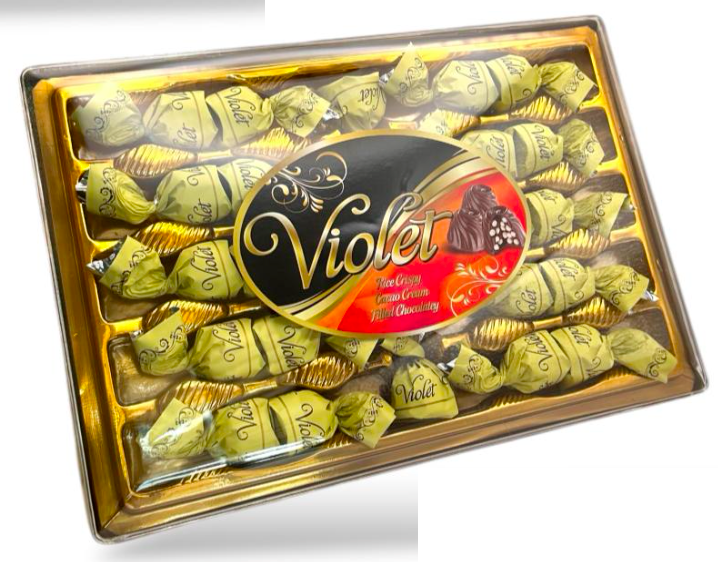Violet Gift Chocolate Tray 11.64 Oz. (330g) x 12 Pcs. - VLT-002