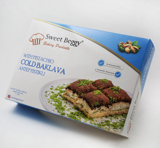 SB01 Sweet Beggy Cold Baklava With Pistachio 350g 1cs/12pcs